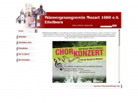 mgv-mozart.de Webseite Vorschau