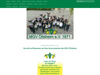 mgv-oetisheim.de Webseite Vorschau