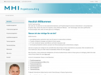 mhi-projektconsulting.de Webseite Vorschau