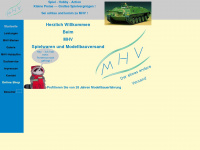 mhv-modellbau.de Webseite Vorschau