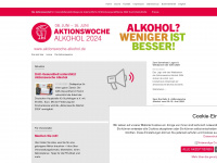 aktionswoche-alkohol.de Webseite Vorschau