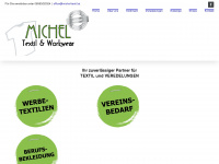 michel-textil.at Webseite Vorschau