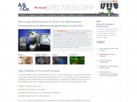 mikroskop-spektroskopie.de Webseite Vorschau