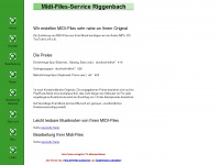 midi-files-service.de Webseite Vorschau
