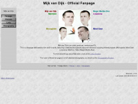 mijkvandijk-fan.de Webseite Vorschau