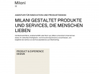 milani.ch Webseite Vorschau