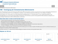 milchindustrie.ch Webseite Vorschau