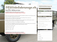 militaerfahrzeuge.ch Webseite Vorschau