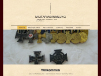 militariasammlung.de Webseite Vorschau