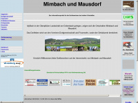 mimbach-mausdorf.de Webseite Vorschau