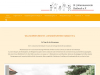 johannesverein-haibach.de Webseite Vorschau