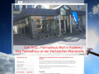 fahrradhaus-wolf.de Webseite Vorschau