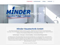 minder-haustechnik.ch Webseite Vorschau