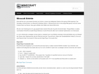 minecraft-befehle.de Webseite Vorschau