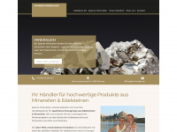 mineralien.at Webseite Vorschau