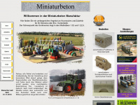miniaturbeton.de Webseite Vorschau