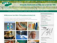 mink-orthopaedie.de Webseite Vorschau