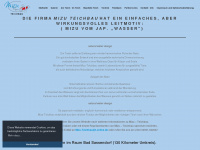 mizu-teichbau.de Webseite Vorschau