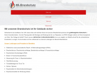ml-brandschutz.de Webseite Vorschau