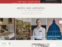 hoteldesartistes.com Webseite Vorschau