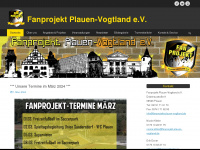 fanprojekt-plauen-vogtland.de Webseite Vorschau