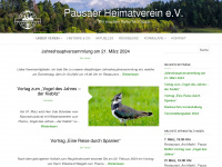 pausa-heimatverein.de Webseite Vorschau