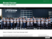 tanner-heizungen.ch Webseite Vorschau