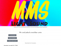 mms-light-sound.de Webseite Vorschau
