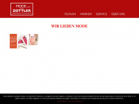 mode-zottler.at Webseite Vorschau