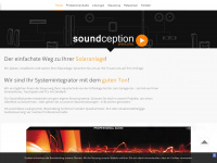 soundception.de Webseite Vorschau