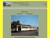 modellbahntechnik-hof.de Webseite Vorschau