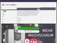 moderncoffee.de Webseite Vorschau