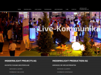 modernlight.ch Webseite Vorschau