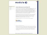 modula.ch Webseite Vorschau