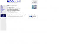 moduline.ch Webseite Vorschau