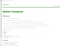 mohler-transporte.ch Webseite Vorschau