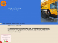 montage-kran-vermietung.de Webseite Vorschau