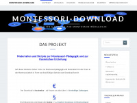 montessori-download.de Webseite Vorschau