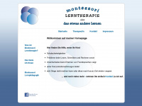 montessori-lerntherapie.de Webseite Vorschau