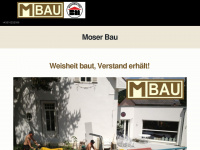 moser-bau.at Webseite Vorschau