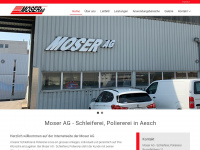 moser-schleiferei.ch Webseite Vorschau