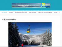 lift-tannheim.at Webseite Vorschau