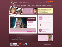 findmadeleine.com Webseite Vorschau