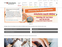 griesheim.de Webseite Vorschau