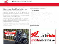 motoloisirs.ch Webseite Vorschau
