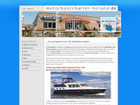 motorbootcharter-holland.de Webseite Vorschau