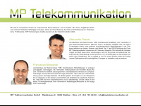 mptelekommunikation.ch Webseite Vorschau