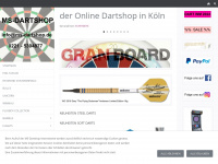 ms-dartshop.de Webseite Vorschau