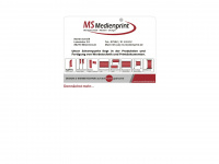 ms-medienprint.de Webseite Vorschau
