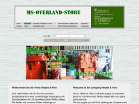 ms-overland-store.de Webseite Vorschau